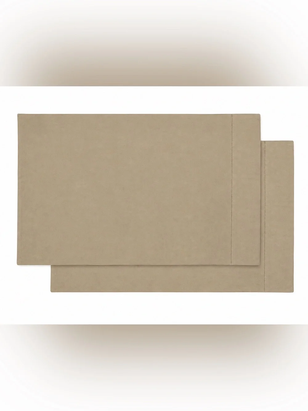 2 Peacock Alley Tan Heavy Cotton Standard Pillowcases Made in Portugal 31